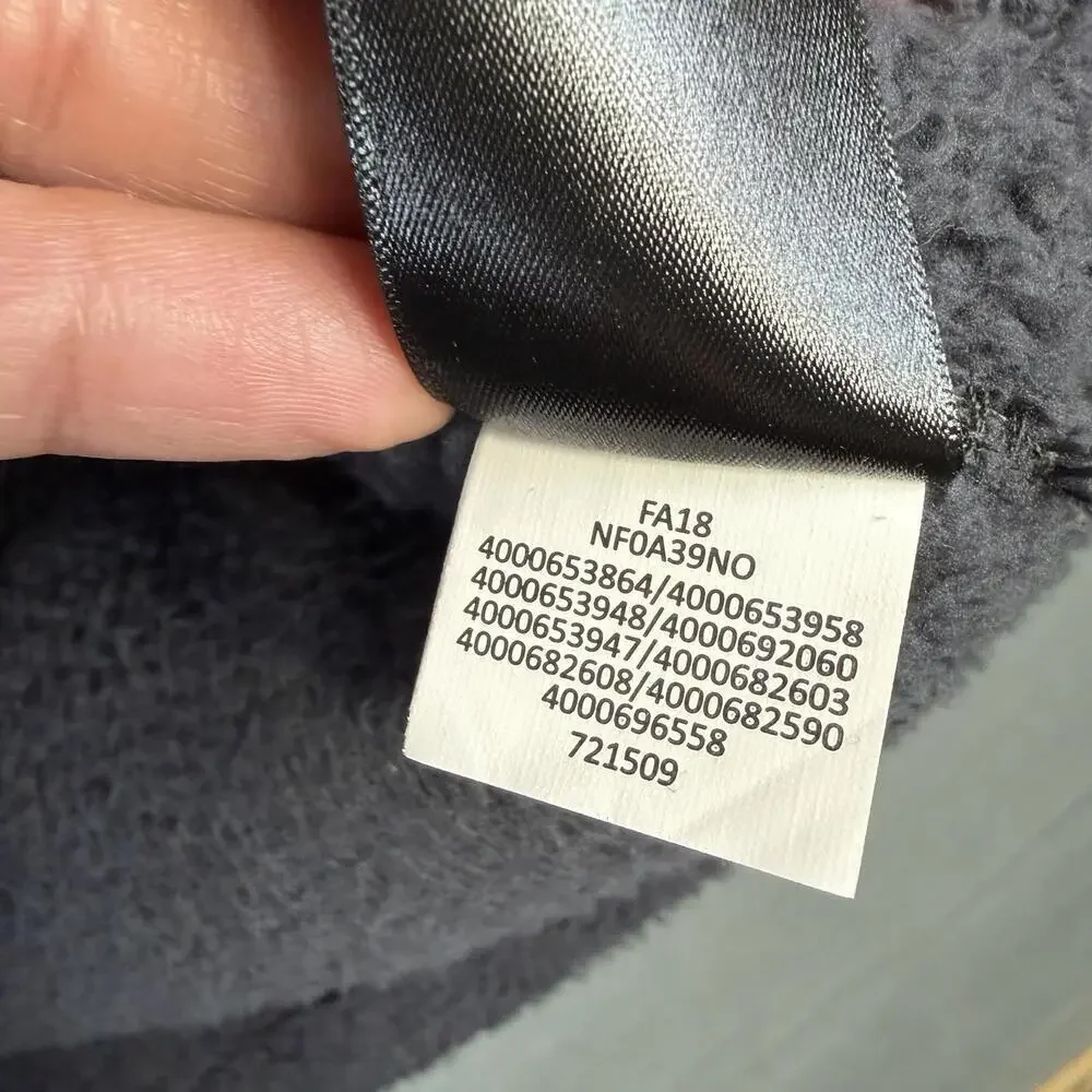 The North Face Campshire Vest Mens Small Gray Full Zip Deep Pile Outdoors Sherpa